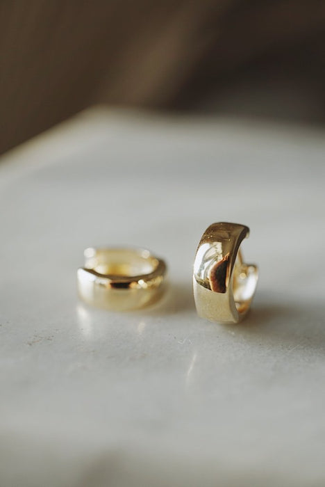 Gold Huggie Hoops